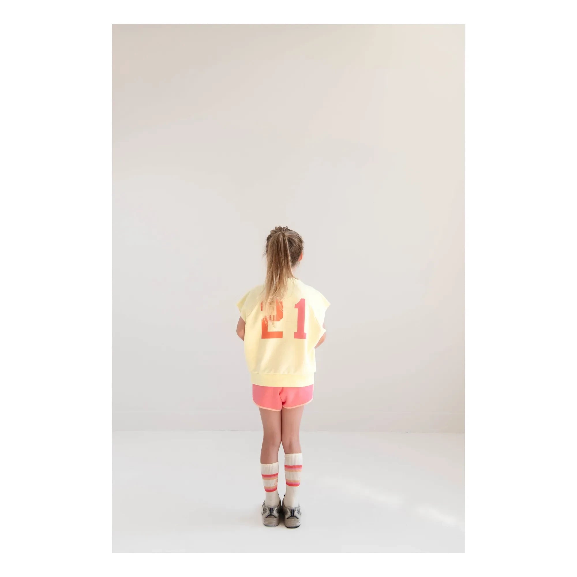 Jenest - Joey 21 ärmelloses Sweatshirt aus Bio-Baumwolle | Blassgelb