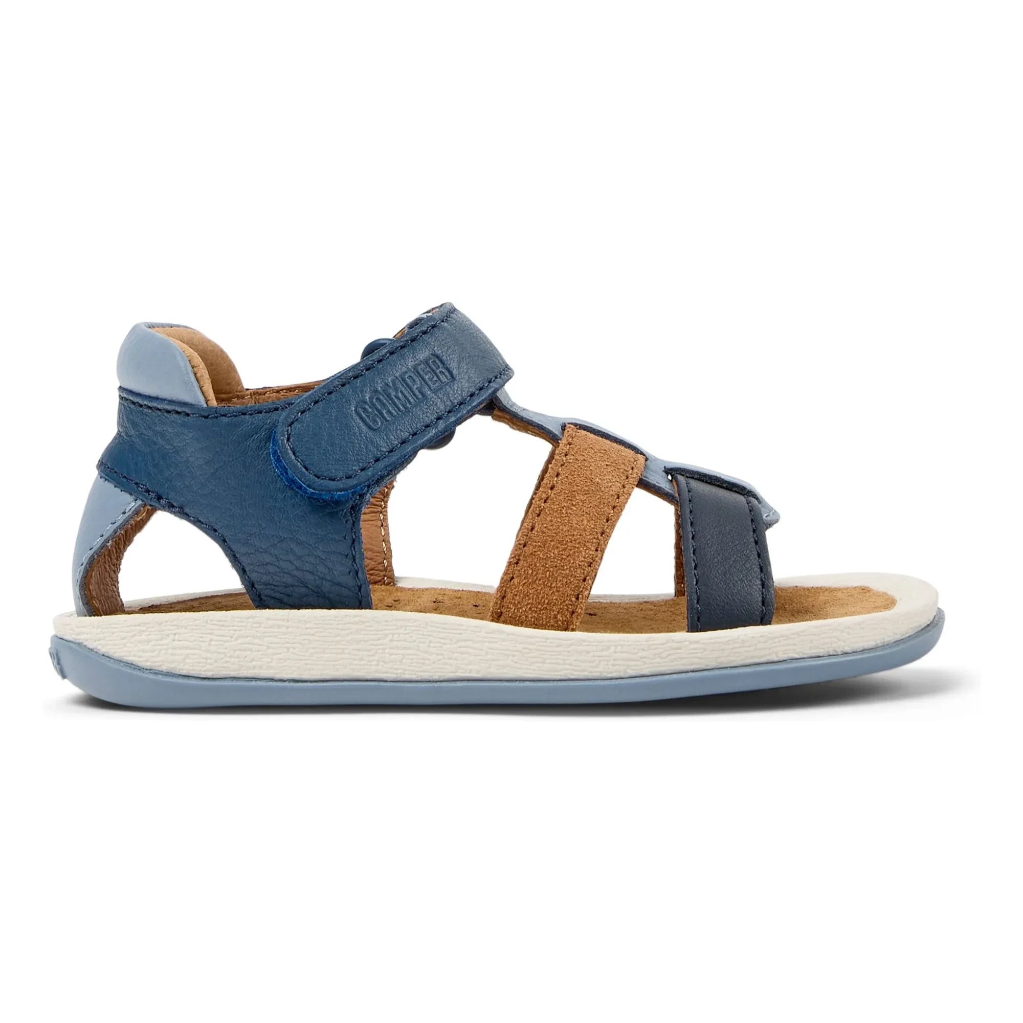 Camper - Bicho Renk Bloklu Bebek Sandaletleri | Mavi