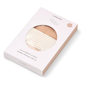Liewood – 3er-Pack Aylin Bio-Baumwollunterhöschen mit Herzmuster | Rosa