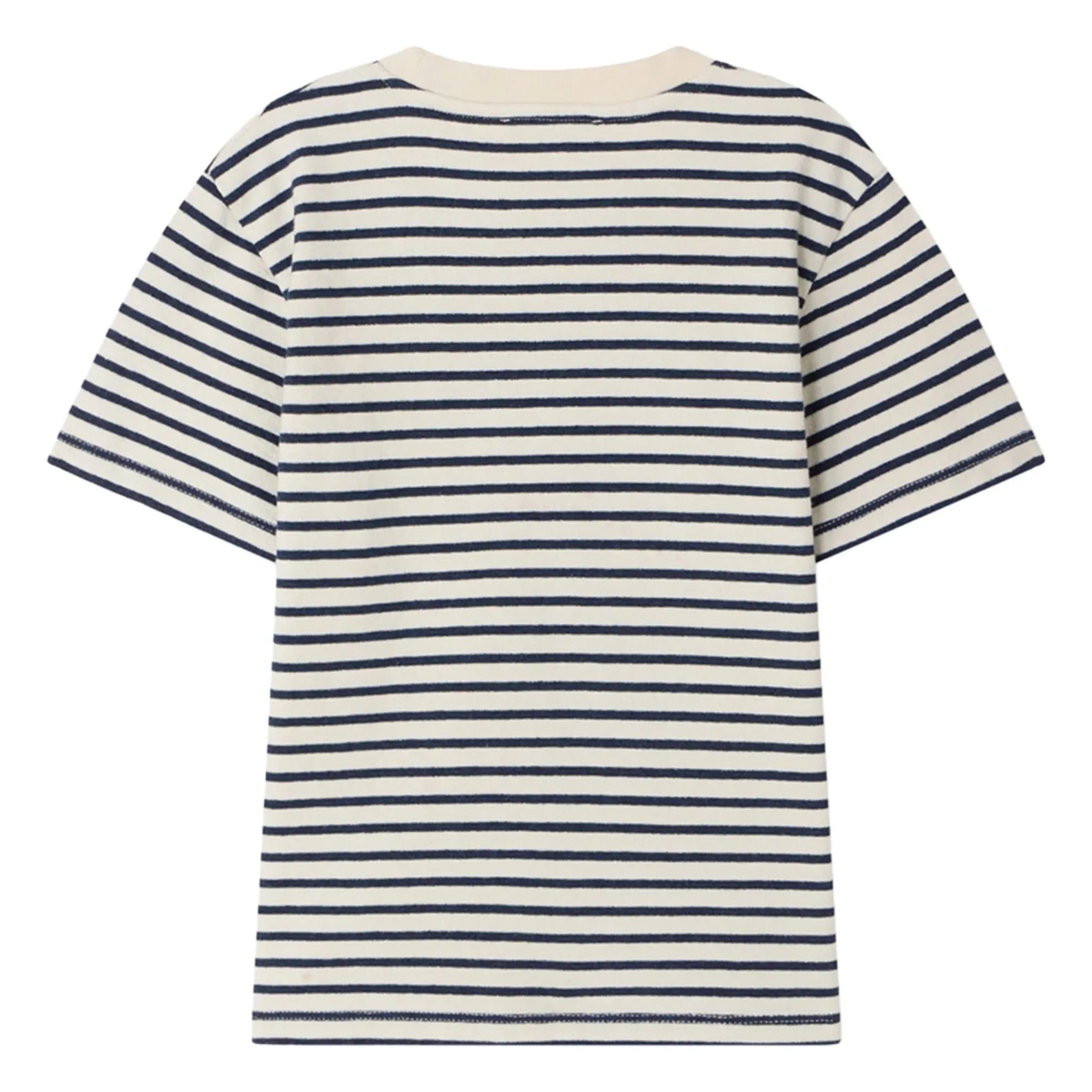 Bonpoint - Çizgili Lila T-shirt | Ekru