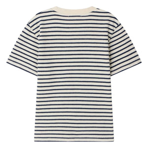 Bonpoint - Striped Lilac T-shirt | Ecru