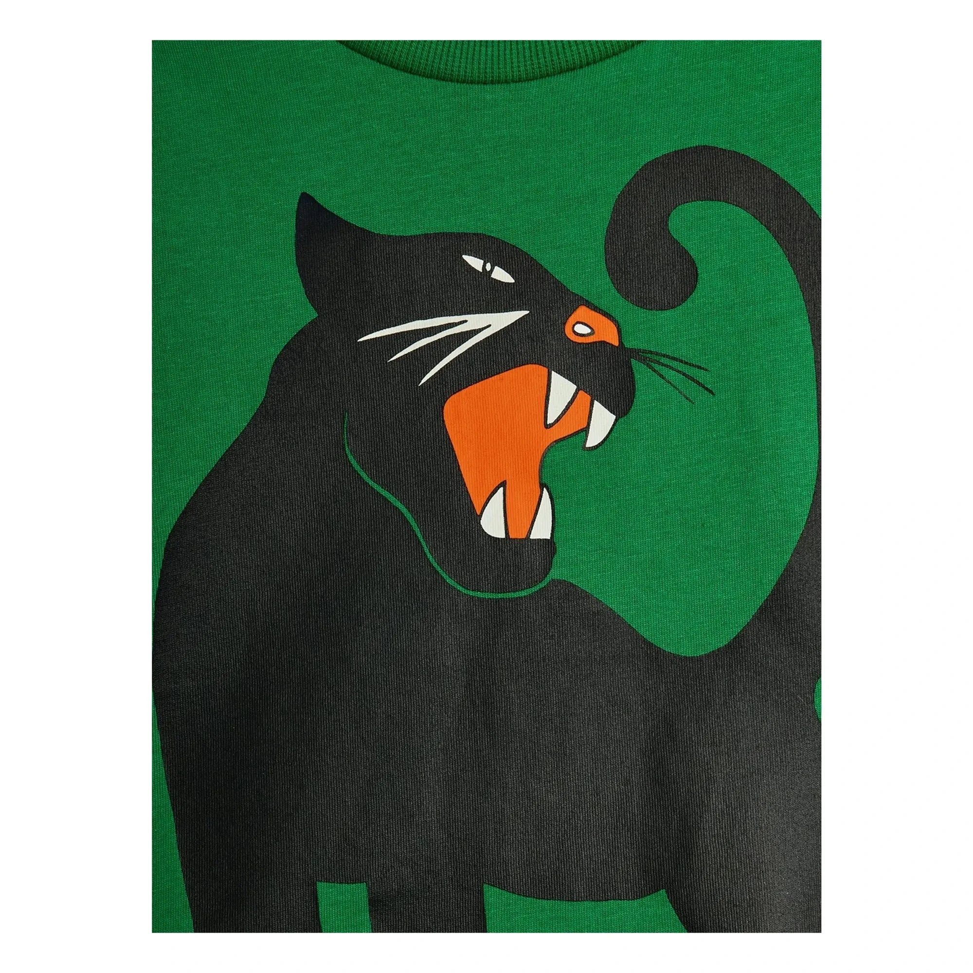Mini Rodini - Panther T-Shirt aus Bio-Baumwolle | Grün