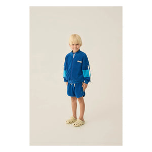 The Campamento - Retro-Frottee-Shorts mit Kontraststreifen | Marineblau