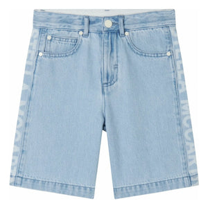 Stella McCartney Kids - Jean şort | Açık Mavi
