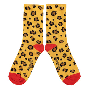 Piupiuchick - Leopar çorap | Hardal