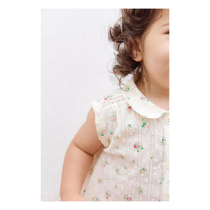 Bonton - Lorelei Blumensträuße Claudine-Kragenhemd | Ecru