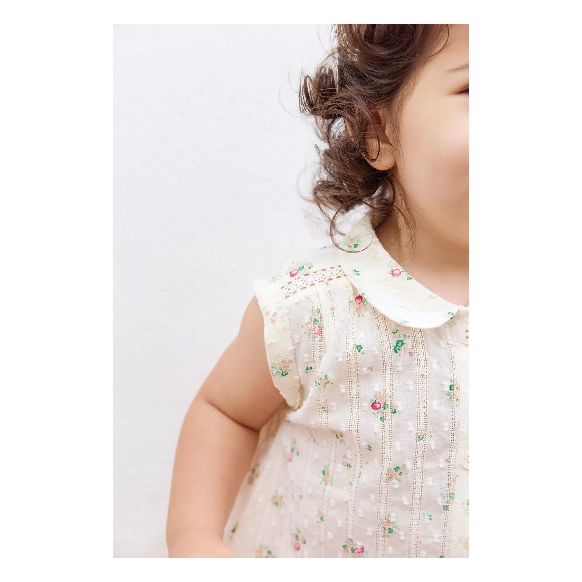 Bonton - Lorelei Blumensträuße Claudine-Kragenhemd | Ecru