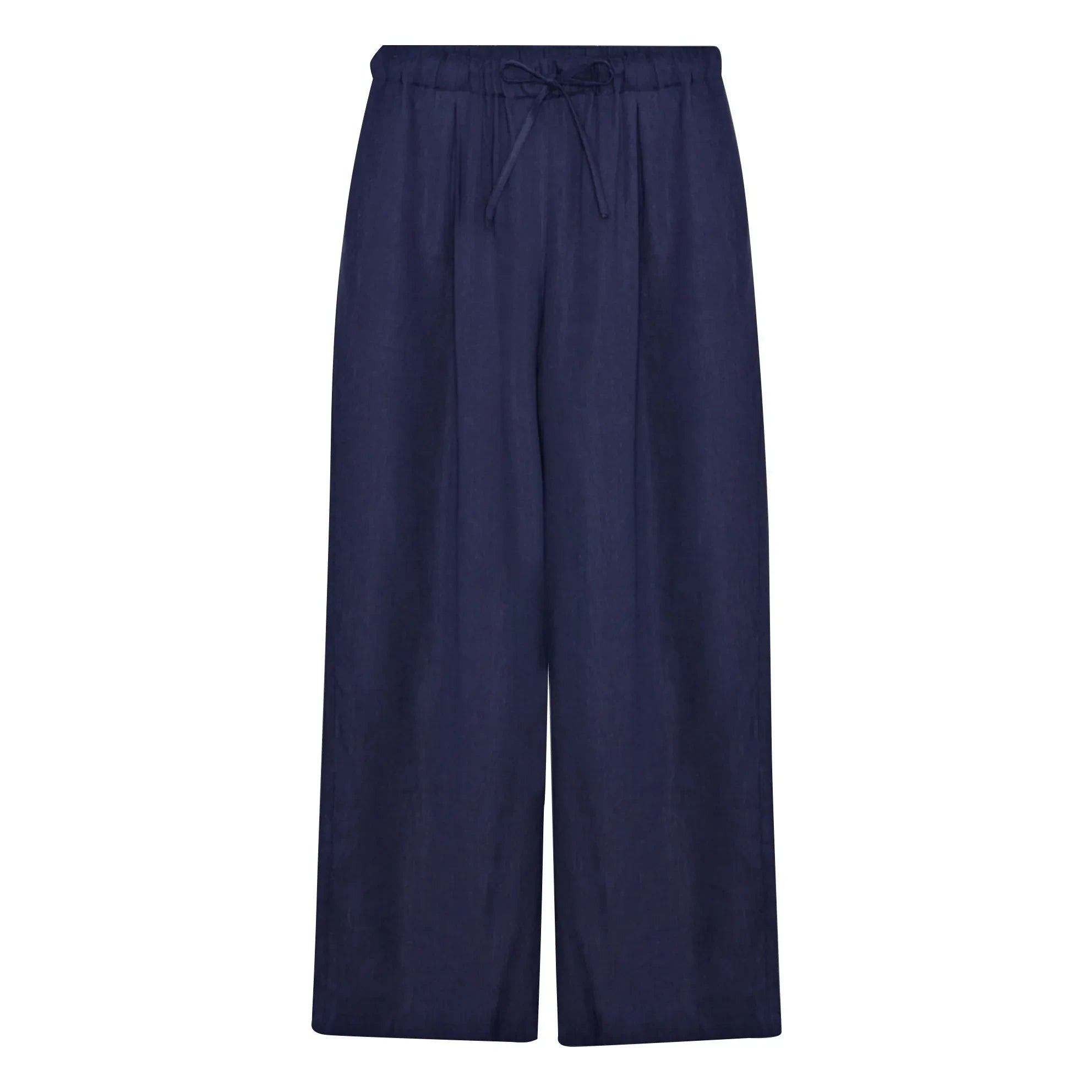 the new society - Luz Linen Pants | Night Blue