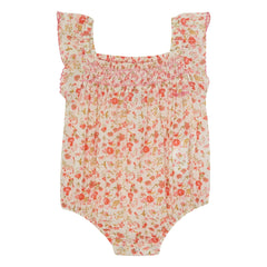 Bonton - Lalix Fleurie Strampler | Rot