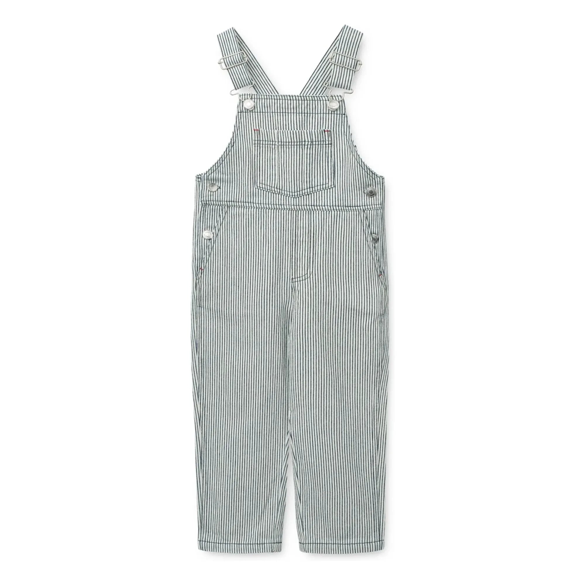 Liewood - Delani Çizgili Denim Salopet | Lacivert