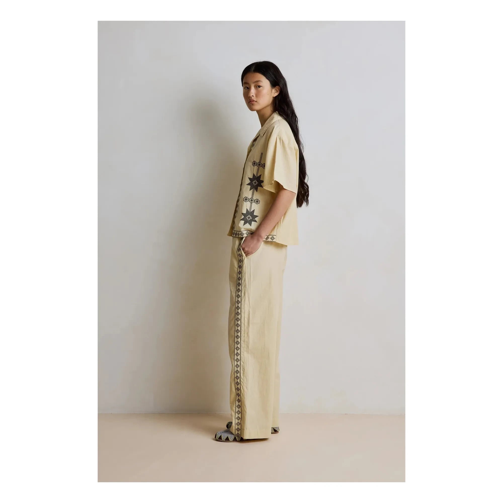 Hod – Poppy Baumwollhose | Champagner