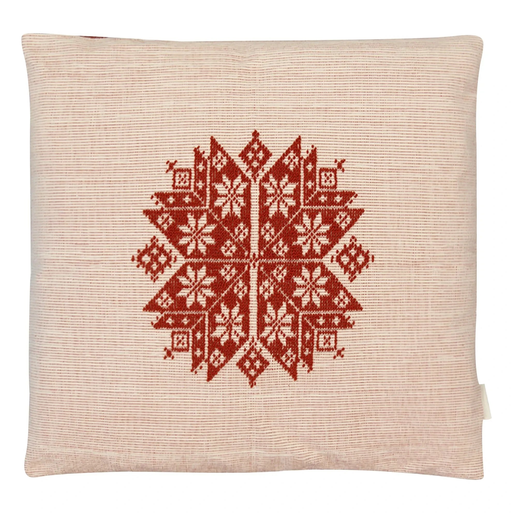 House of Capricorn - Agusta embroidered pillow | Brick red