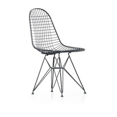 Vitra - Charles & Ray Eames Tasarımı DKR Tel Sandalye | Basic Dark