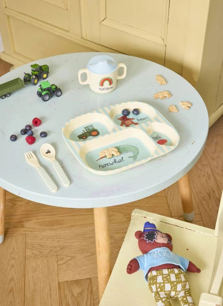 Rice - ABC Melamine Dinner Set | Light Blue