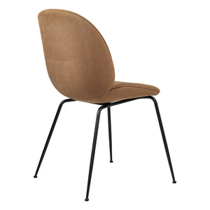 Gubi - GamFratesi Upholstered Beetle Chair + Black Base | Camel