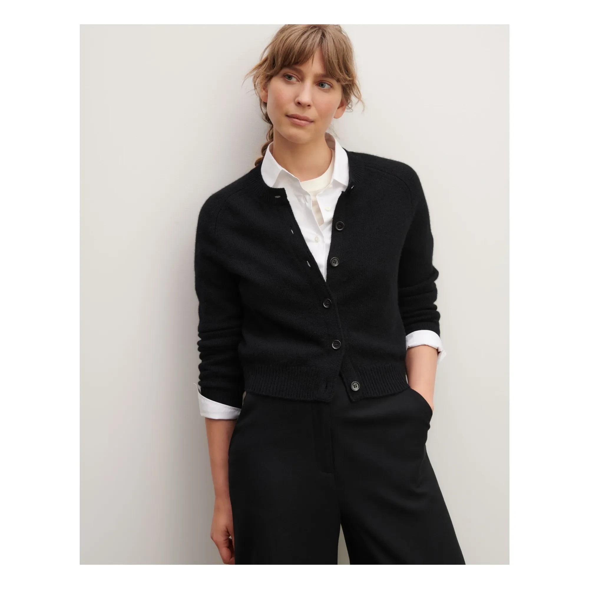 Bompard - Raglan-Kaschmircardigan | Schwarz
