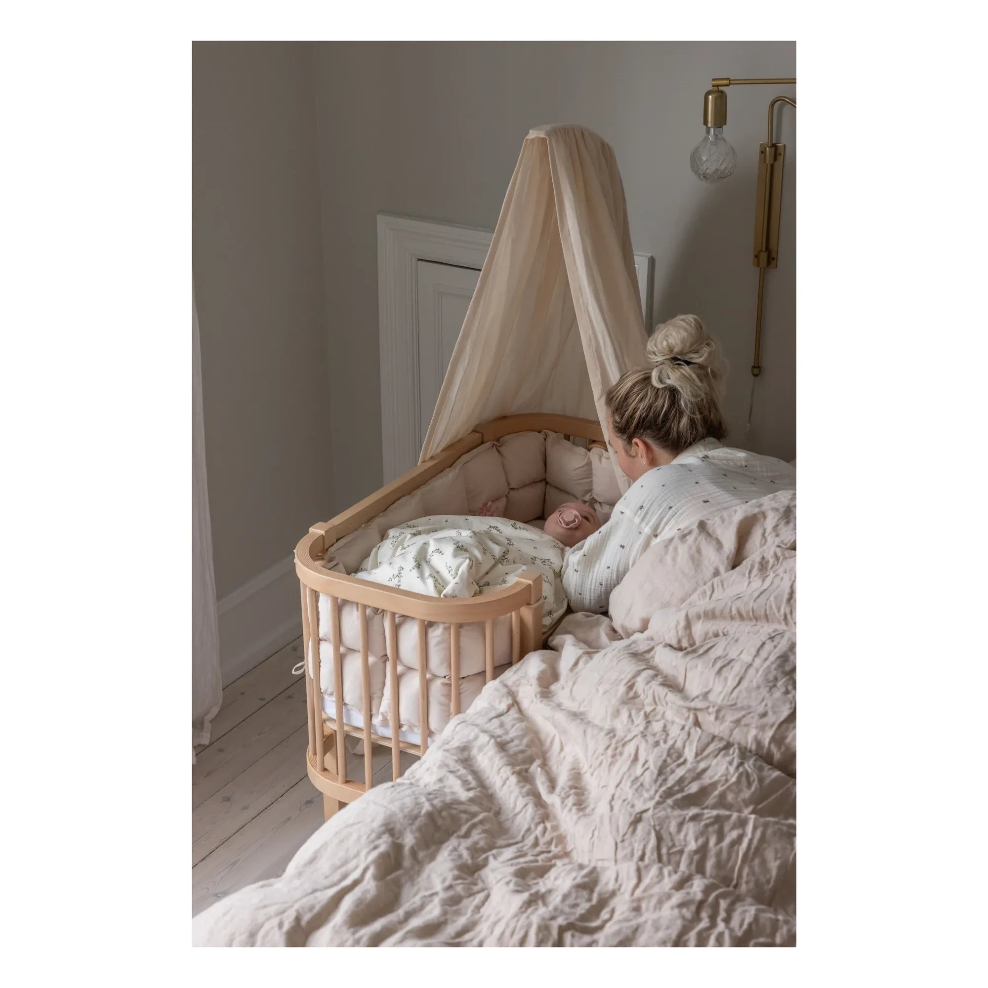 Sebra - Babybay Beistellbett | Buche