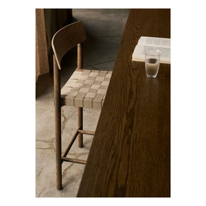 & Tradition - Betty TK12 doğal dokuma bar taburesi 65 cm dumanlı yağlı meşe | Chêne fumé