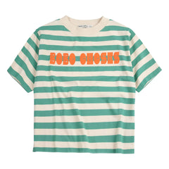 Bobo Choses - Çizgili Bobo Choses T-shirt | Yeşil
