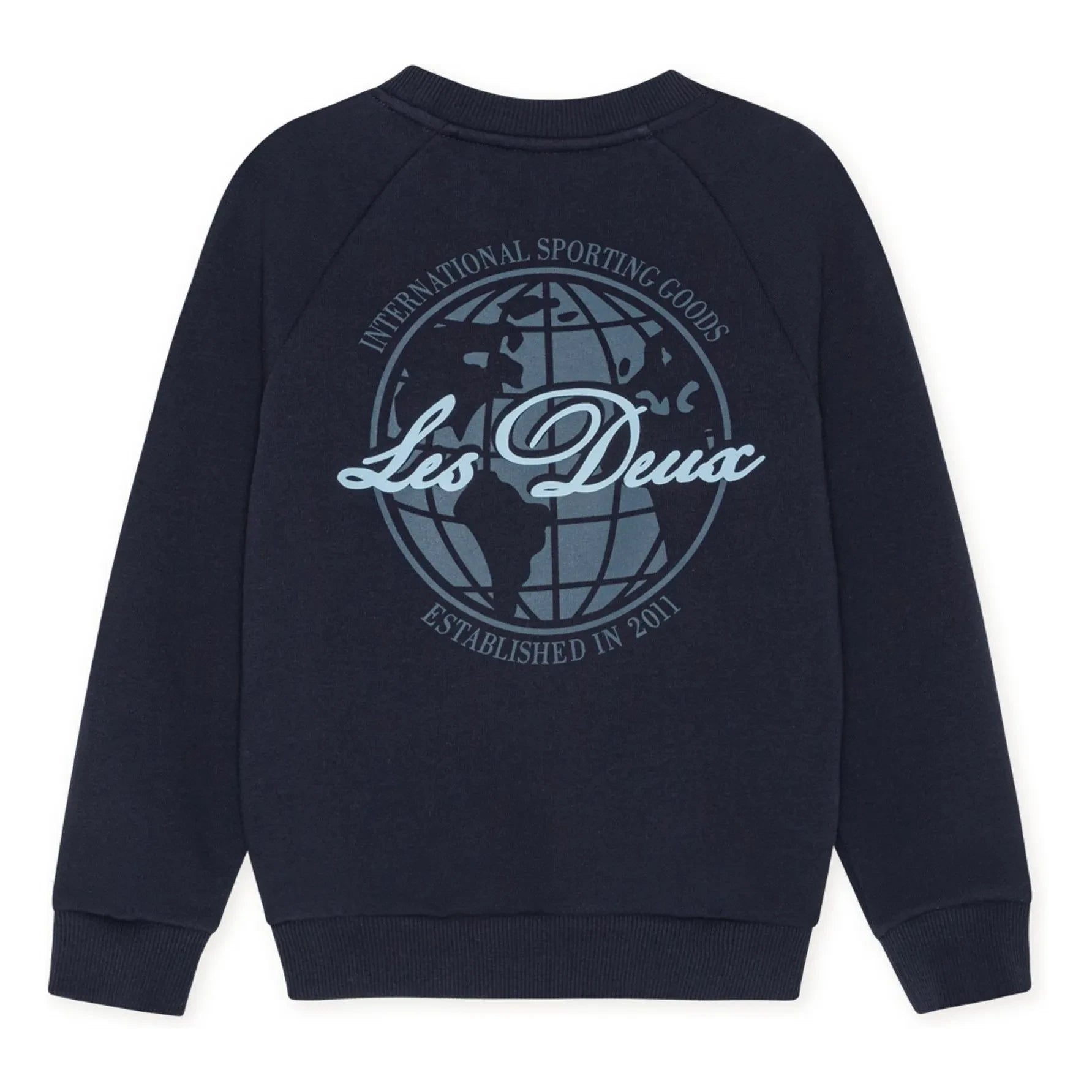 Les Deux - Globe Les Deux Bio-Baumwoll-Pullover | Schwarz