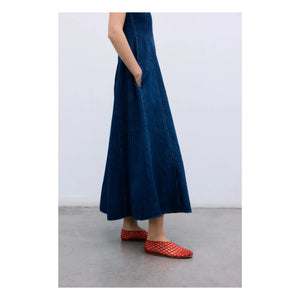 the new society - Kot Pamuk Elbise | Denim Mavi