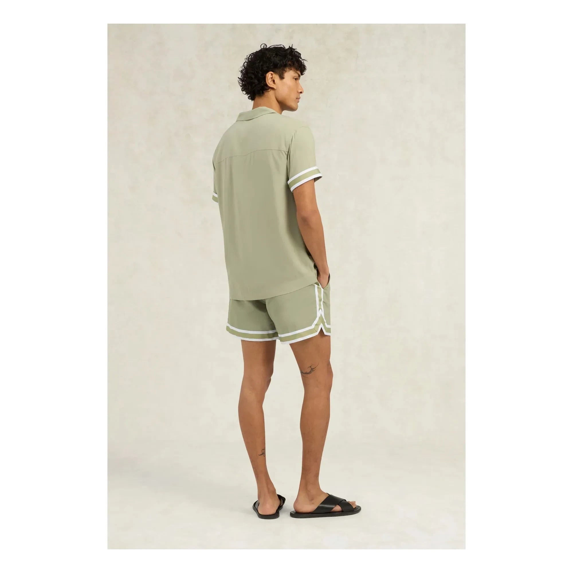 Ché Studios - VALBONNE Shirt | Beige - Green
