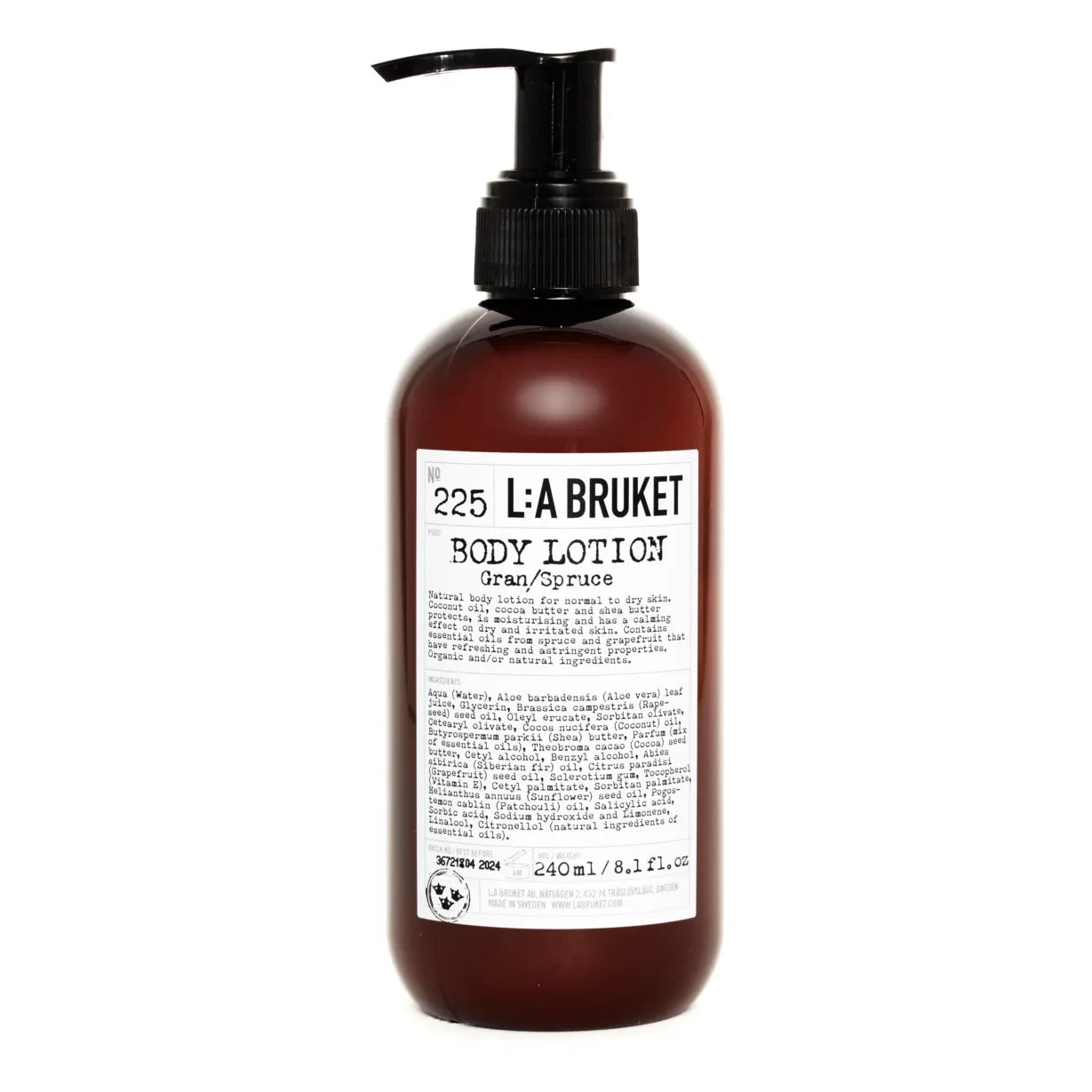 L:A BRUKET - 225 Spruce Vücut Losyonu - 240 ml