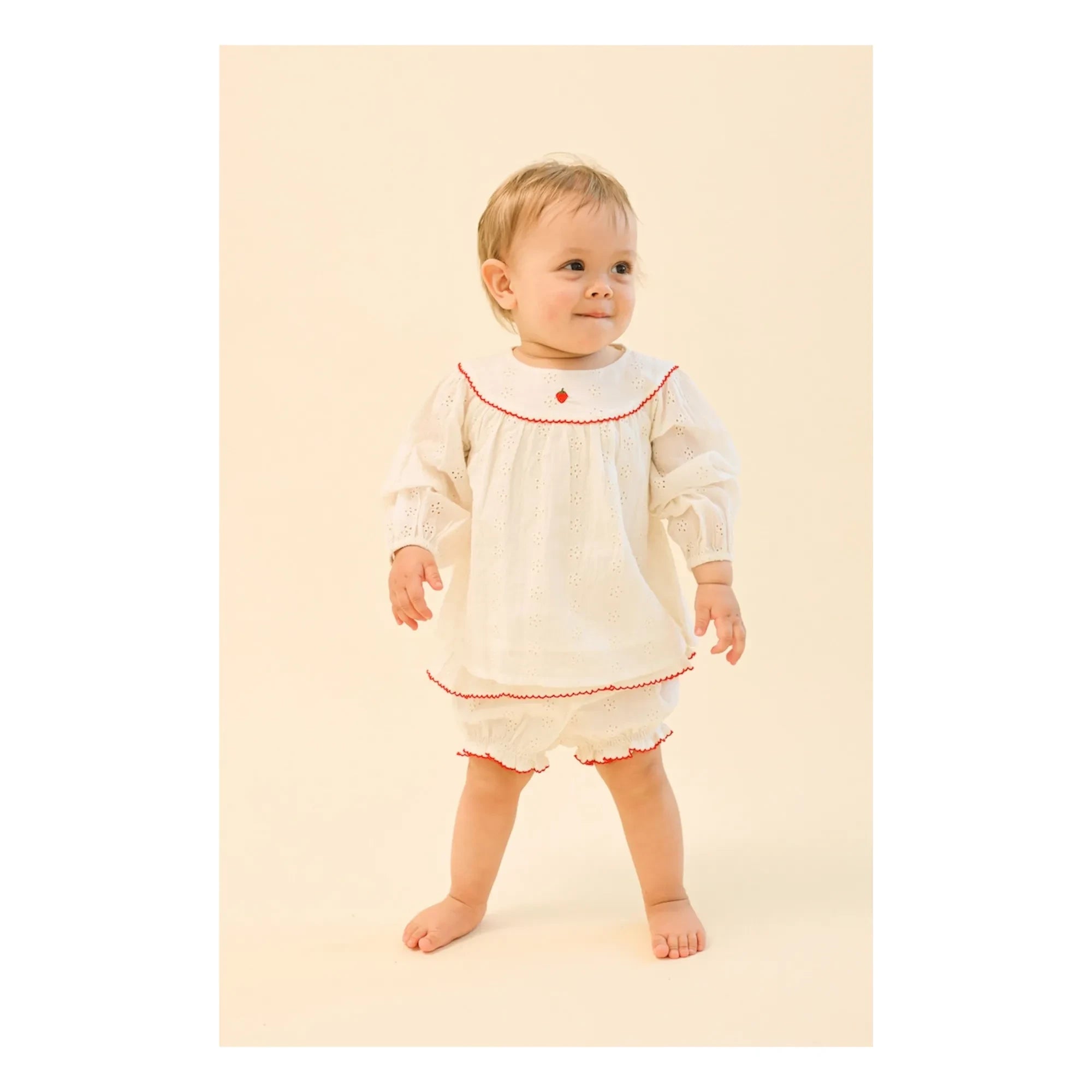 Flöss - Claire blouse and shorts set | Ecru