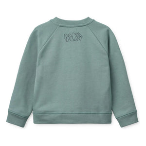 Liewood - Orson Play organik pamuk sweatshirt | Mavi Yeşil