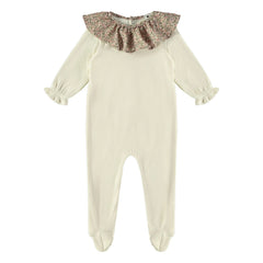 Risu Risu - Caline Pyjama aus Bio-Baumwolle | Ecru