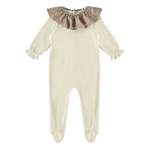 Risu Risu - Caline Pyjama aus Bio-Baumwolle | Ecru
