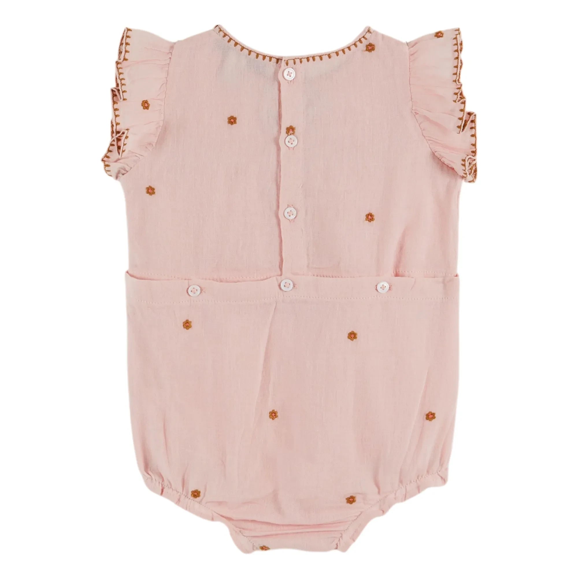 Emile et Ida - Bestickter Overall | Hellrosa