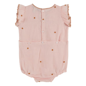 Emile et Ida - Bestickter Overall | Hellrosa