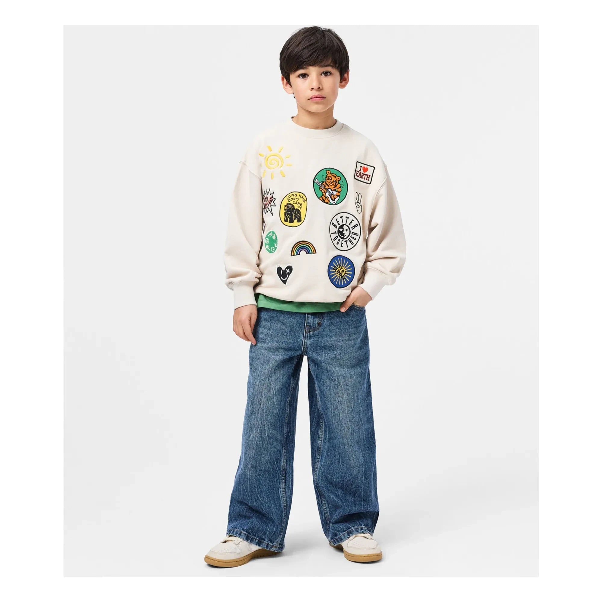 Molo - Nakışlı Sweatshirt | Ecru