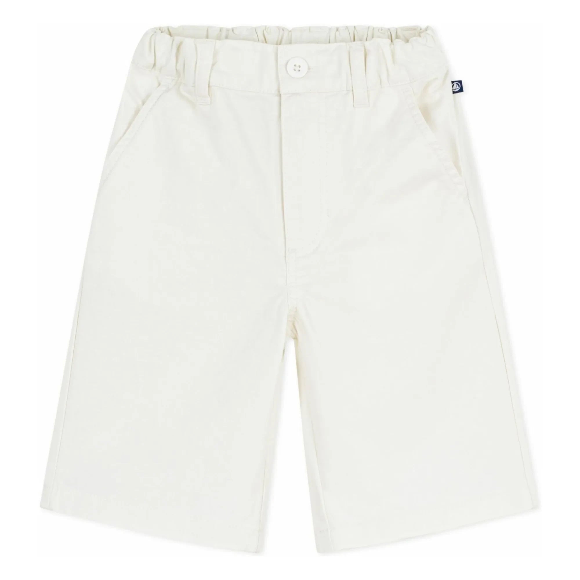 Petit Bateau - Solid Twill Bermuda Shorts | Ecru