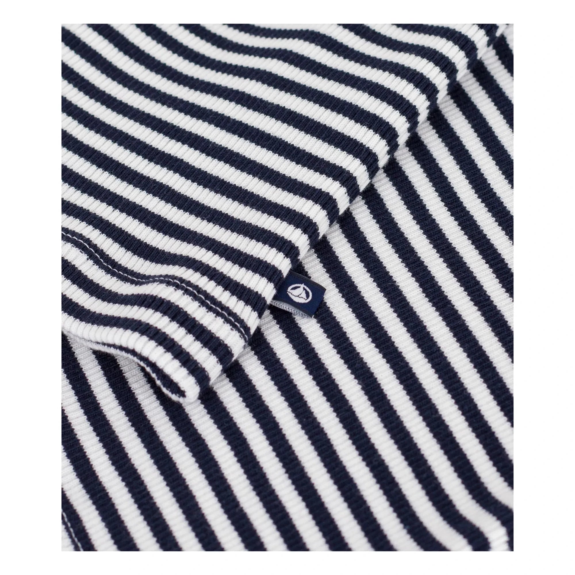 Petit Bateau - Striped Ribbed Tank Top | Navy Blue