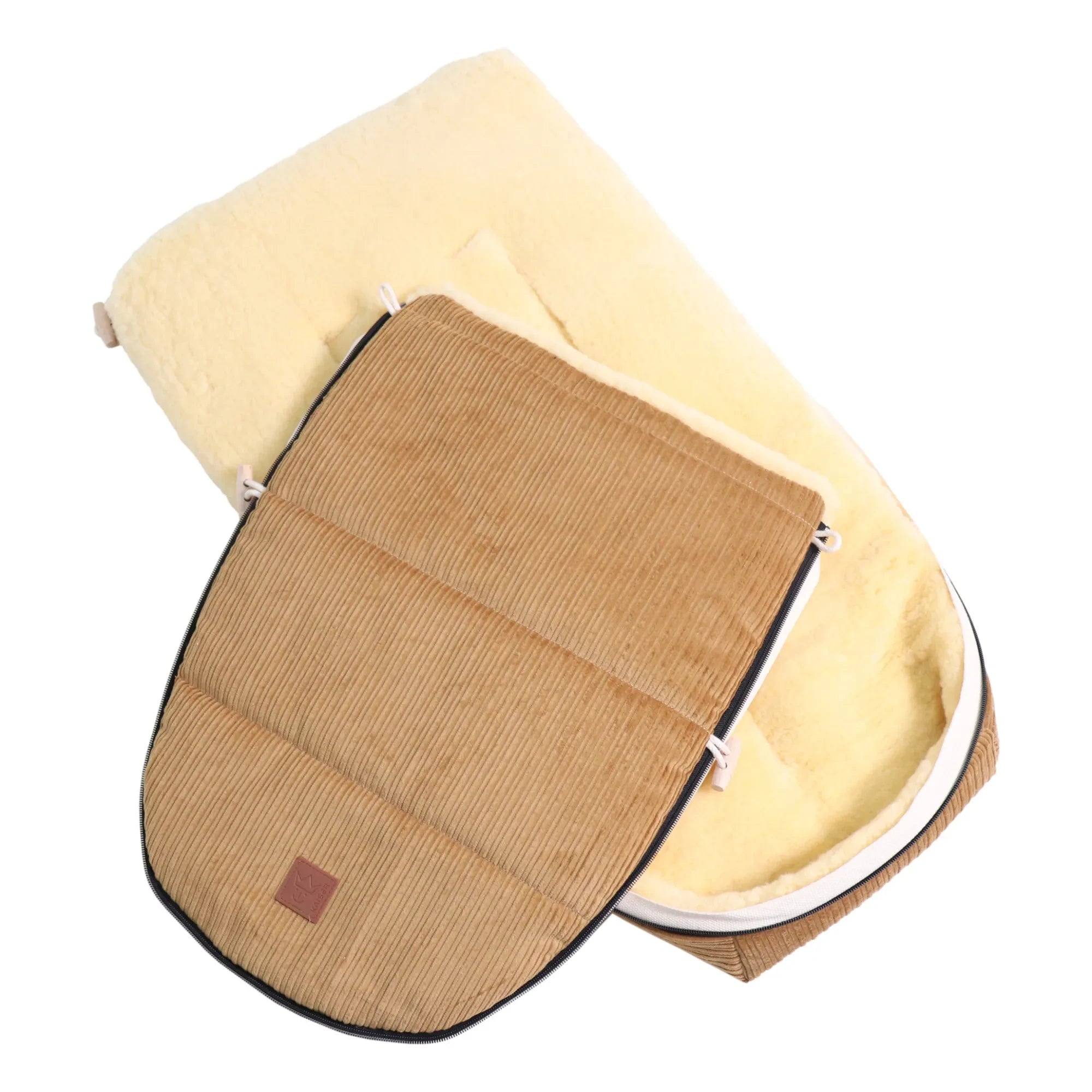 Kaiser - Filius Lammfell Universal Fußsack | Camel