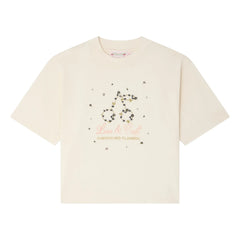Bonpoint - Lele organik pamuklu T-shirt | Krem
