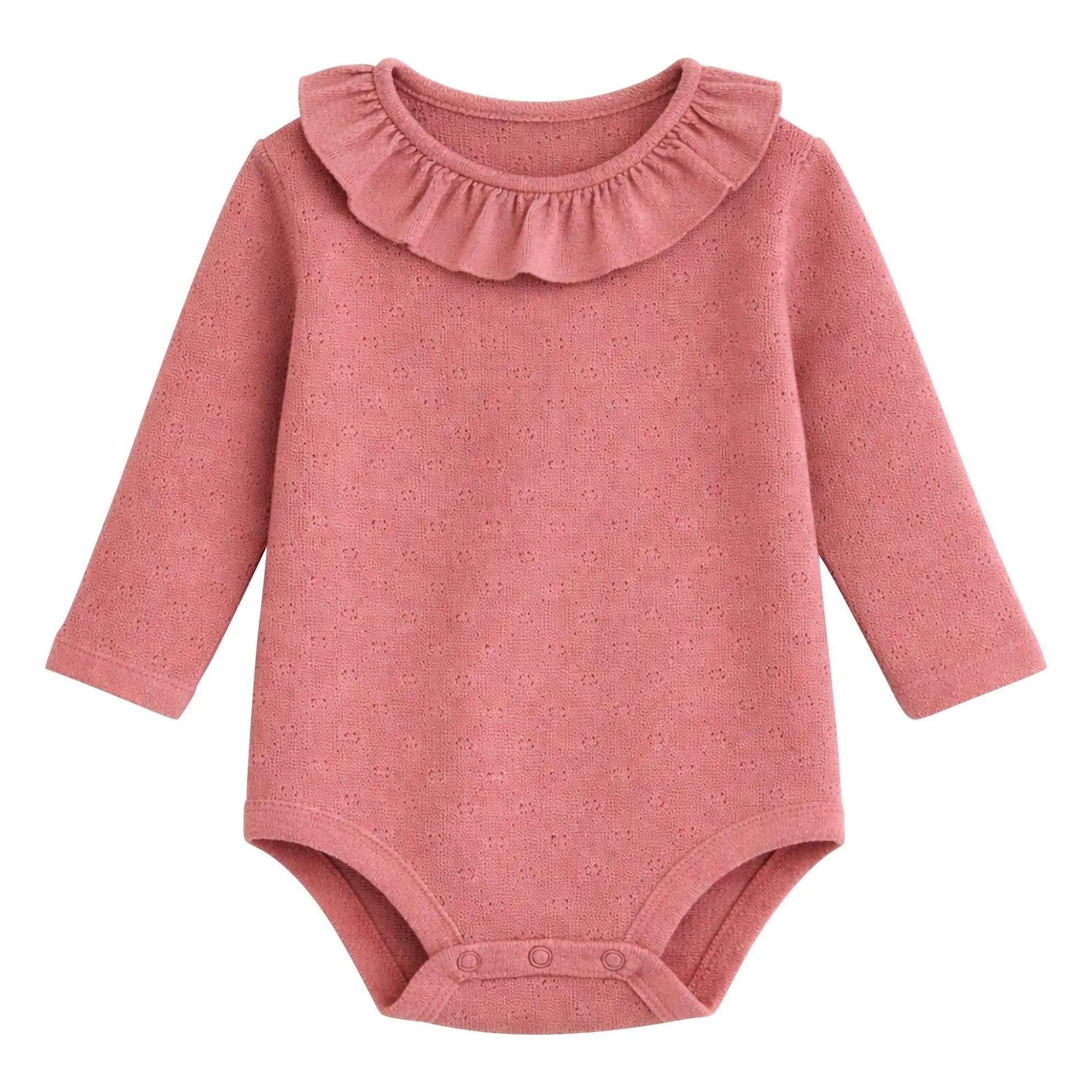 Lililotte - Pointelle Body Alma Organik Pamuk | Pembe