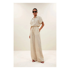 By Bar - Joan Pants Striped | White
