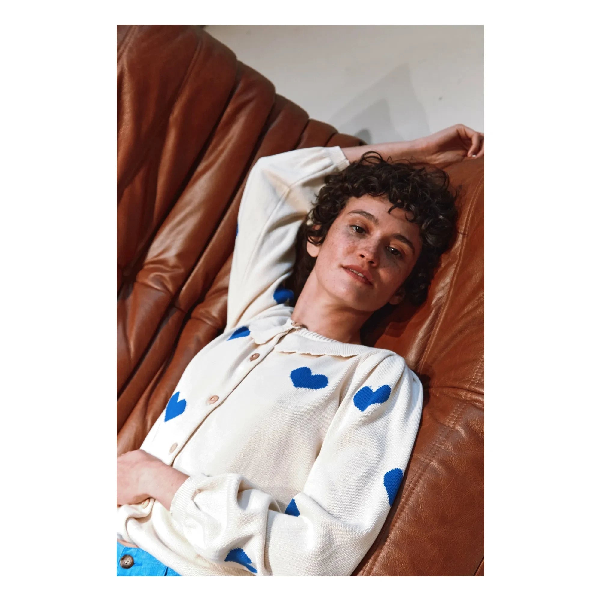 Emile et Ida – Strickjacke Boum aus Bio-Baumwolle | Ecru