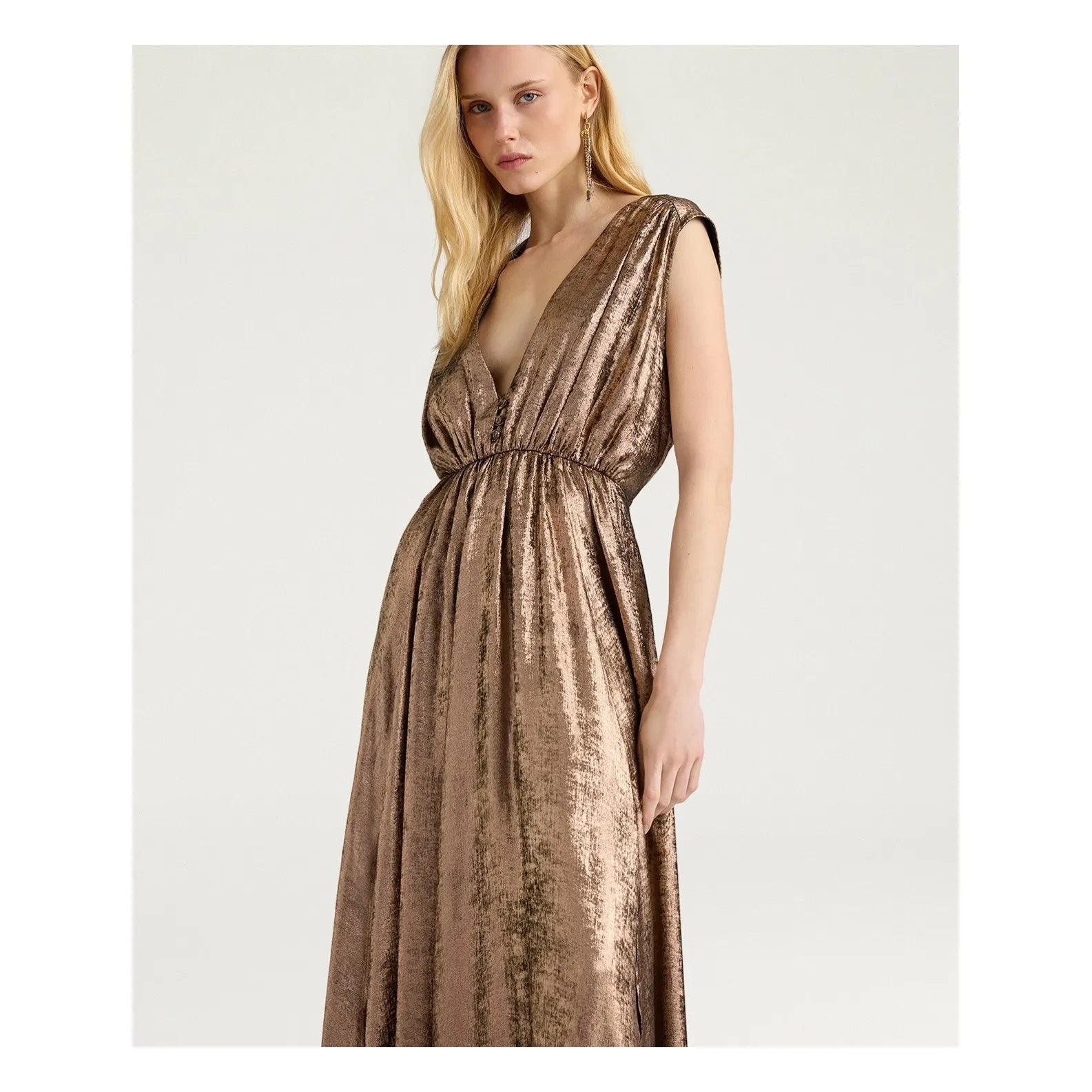 Momoni - Ysla Elbise | Bronz