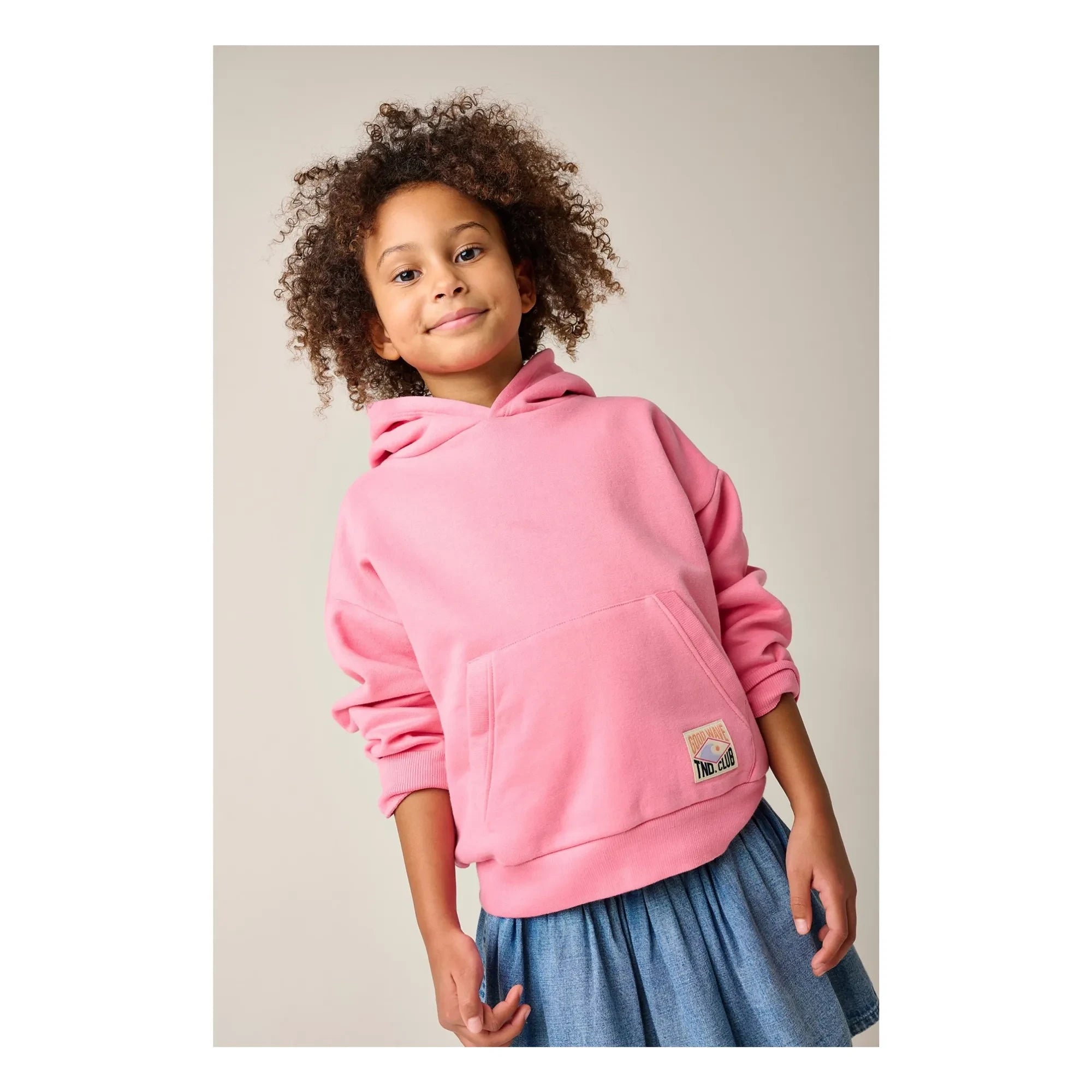 Tumble N'Dry - Salty Organik Pamuk Kapüşonlu Sweatshirt | Pembe