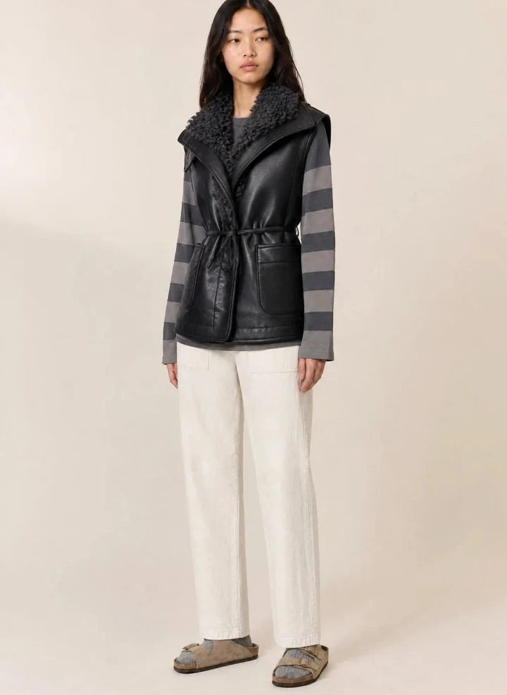 Leon &amp; Harper - Vico Sleeveless Jacket | Black