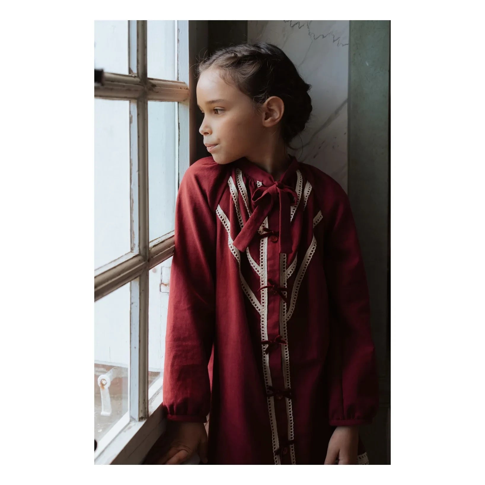 Risu Risu - Venice Dress, Organic Cotton | Burgundy