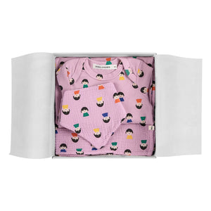 Bobo Choses - Langer Schlafanzug und Bib Piyon Set | Lila