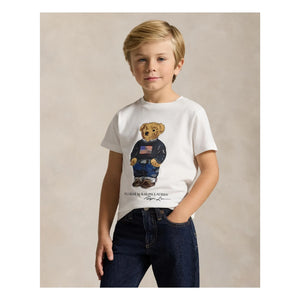 Ralph Lauren - Bear Jersey Tişört | Beyaz
