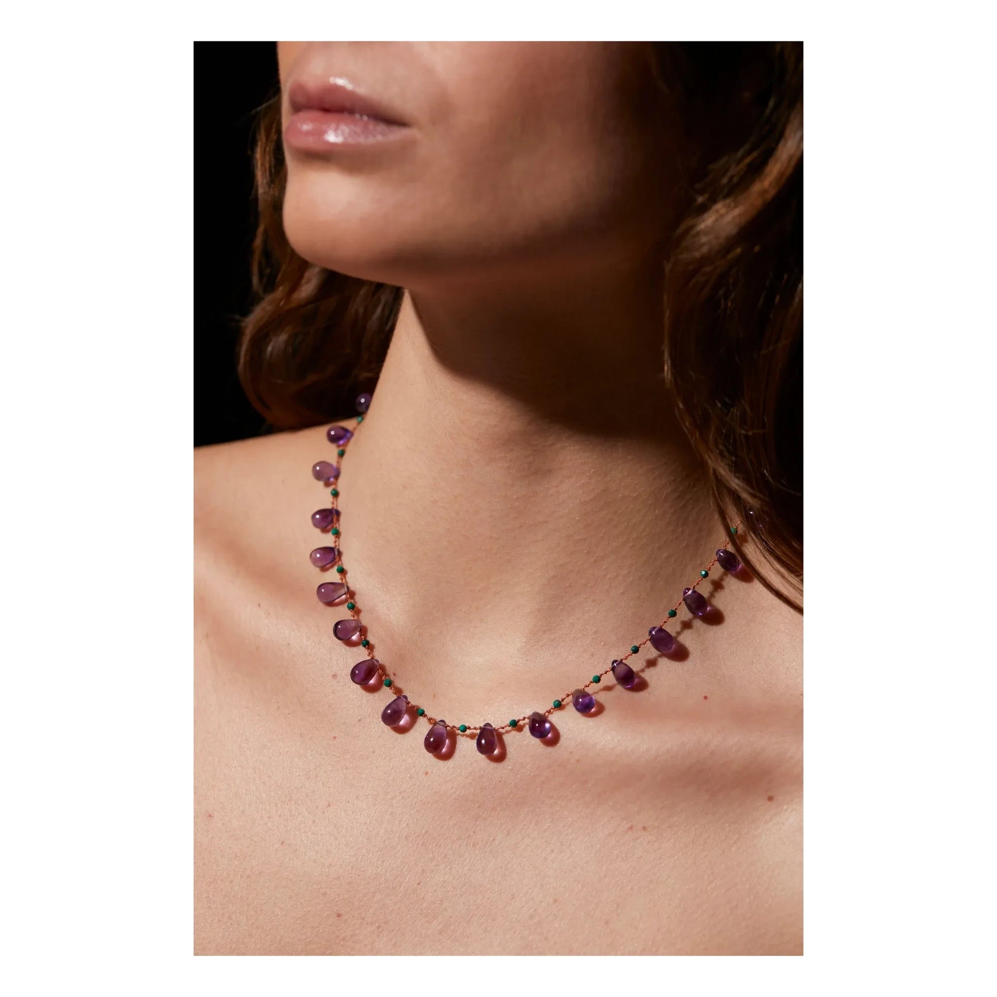 Ivarene - Youngtown Tropfen- & Perlenkette | Amethyst
