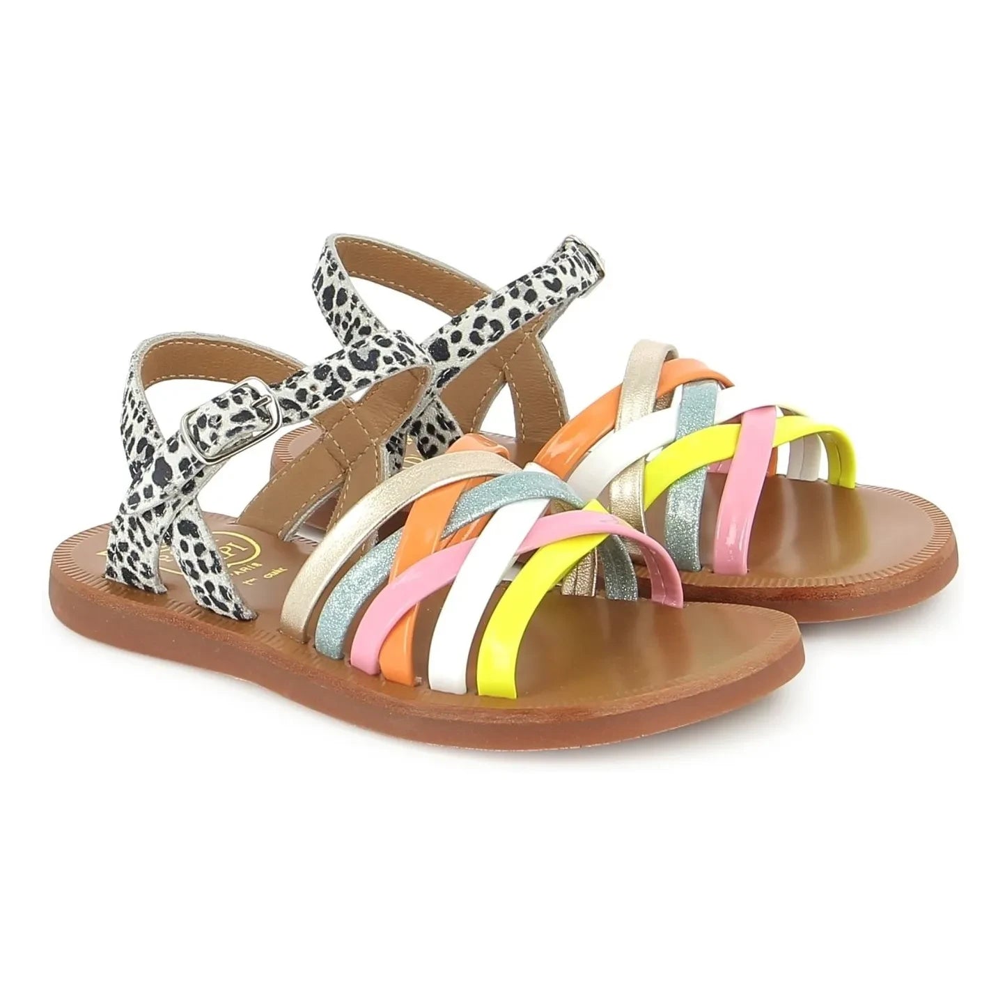Pom d'Api - Plagette Lux sandaletler | Turuncu