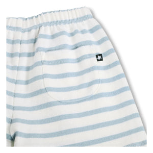 Molo - Skie Gestreifte Shorts aus Bio-Baumwolle | Weiß